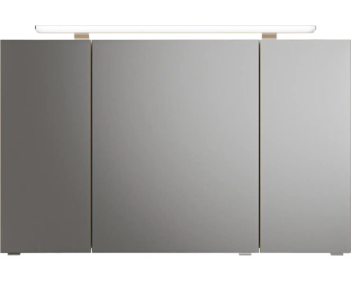 Armoire de toilette à miroir avec trois portes et éclairage