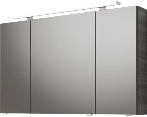 Armoire de toilette avec trois portes et éclairage