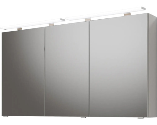 Armoire de toilette avec trois portes et éclairage