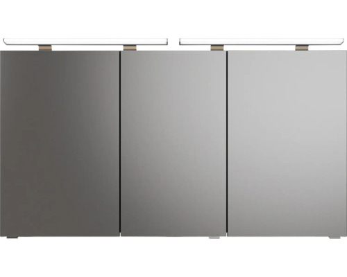 Spiegelschrank mit drei Türen und Beleuchtung für das Badezimmer