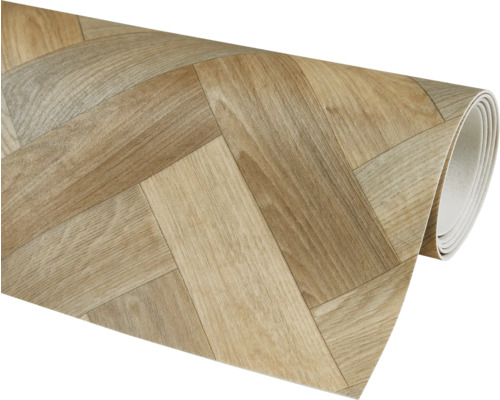 Gerolltes Vinyl mit Fischgrätenmuster