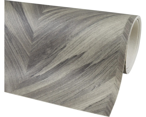 Gerollter Vinylboden mit Fischgrätmuster