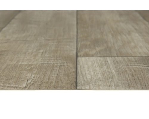 Nahaufnahme von Vinylboden in Holzoptik.