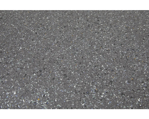 Nahaufnahme einer grauen Arbeitsplatte mit Sprenkelmuster