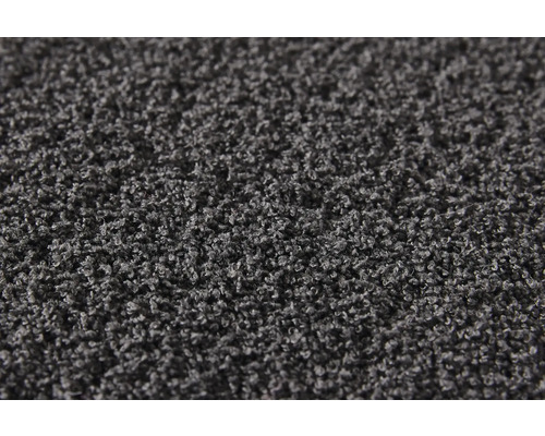 Detailaufnahme eines grauen Teppichs mit hoher Dichte