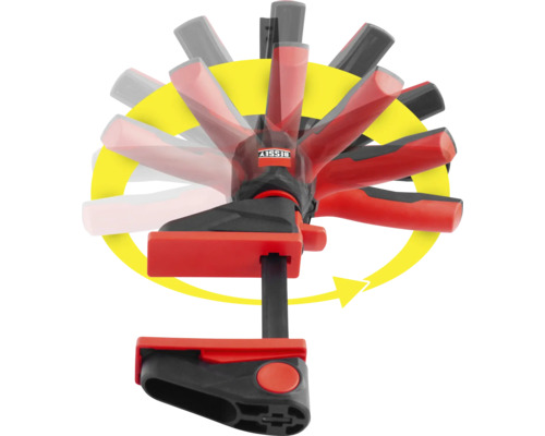 Bessy Schraubzwinge mit drehbarem Griff zur variablen Anpassung