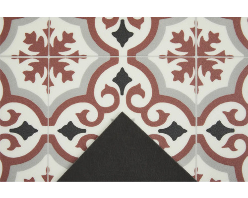 Nahaufnahme von Vinylbodenfliesen mit Muster