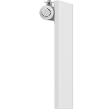 Seitenansicht eines Heizkörpers mit Thermostat