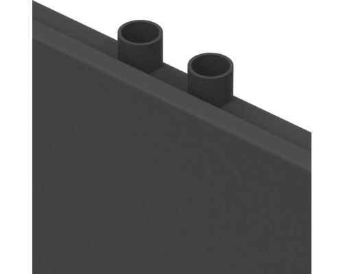 Vue détaillée d''un radiateur avec des tuyaux