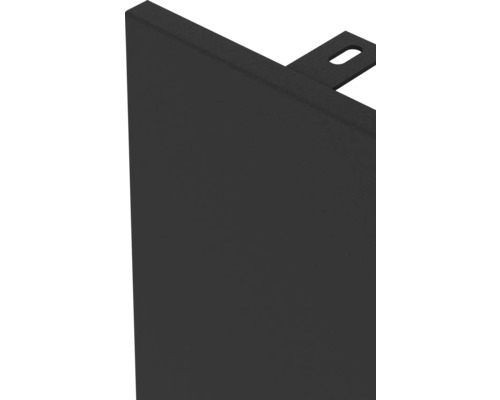 Vue détaillée d''une plaque noire avec support de montage