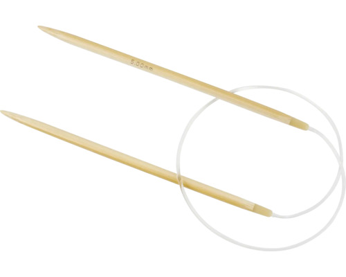 Rundstricknadel aus Bambus, Stärke 5 Millimeter