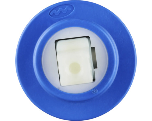 Cartouche de filtre à eau bleue avec intérieur blanc