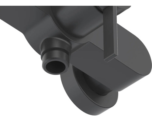 Detailaufnahme einer Lenkrolle mit Befestigungsstutzen