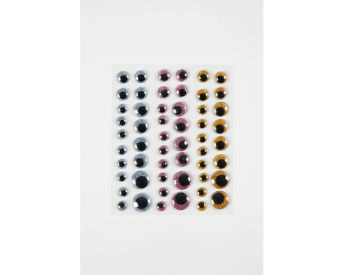 Bastelaugen zum Aufkleben in verschiedenen Größen und Farben