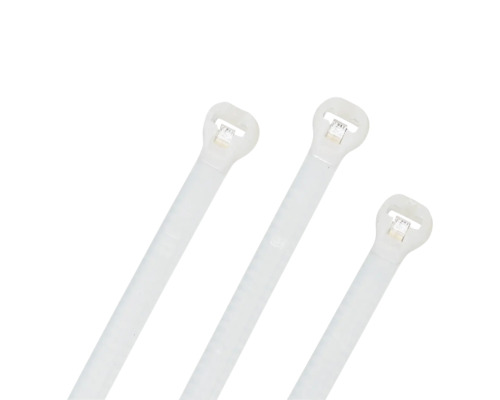 Drei Kabelbinder aus Kunststoff