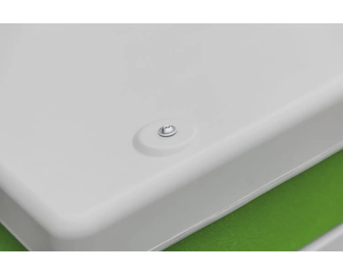 Vue détaillée d''une surface blanche avec une vis