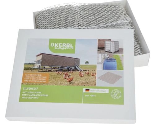 Kerbl Hobbyfarming Anti-Keim-Matte im Karton, maximale Füllmenge 1000 Liter