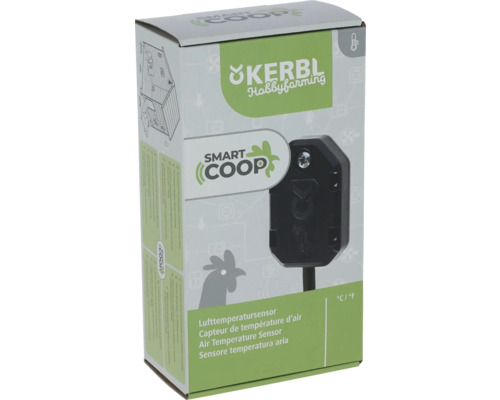 Verpackung des Kerbl Smart Coop Lufttemperatursensors