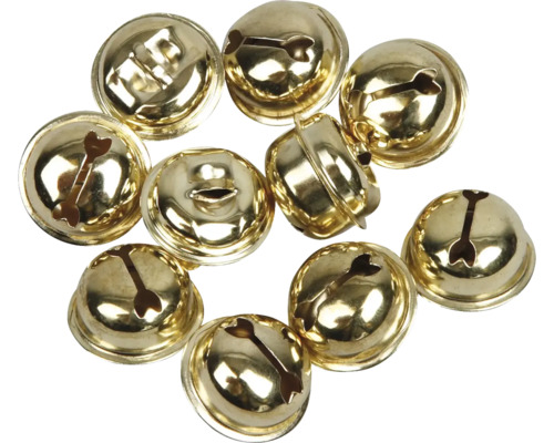 Mehrere goldfarbene Schellen