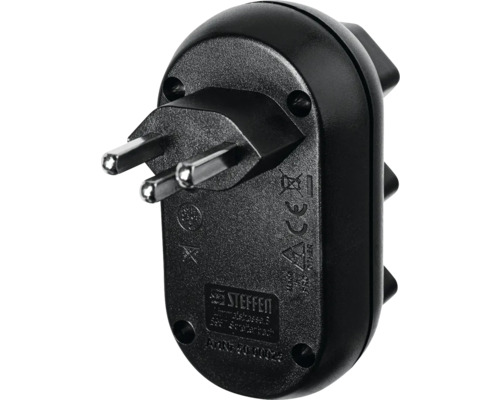 Schutzkontakt-Zwischenstecker mit drei Steckdosen