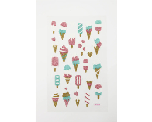 Aufkleberbogen mit Eisdessin