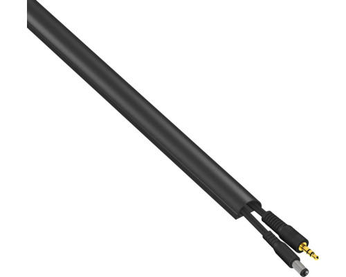 D-Line Kabelkanal Großprofil 50x25 Mm, 1 M, Selbstklebend – Schwarz, Für Innen & Außen