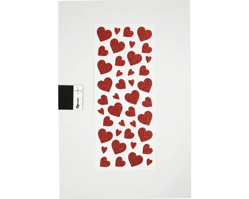 Aufkleber mit Herzmotiven
