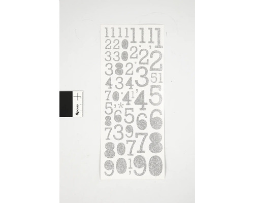 Glitzernde Zahlenaufkleber