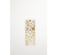 Goldfarbene Stern Aufkleber