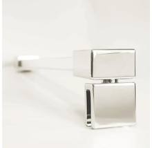 Quadratischer Glasplattenhalter aus Metall