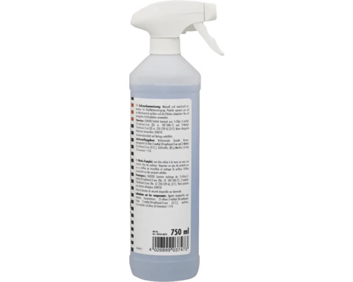 Flacon pulvérisateur avec liquide de nettoyage, 750 ml