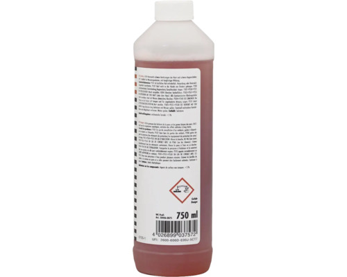 Flasche mit WC-Reiniger mit dem Gefahrensymbol Ätzwirkung