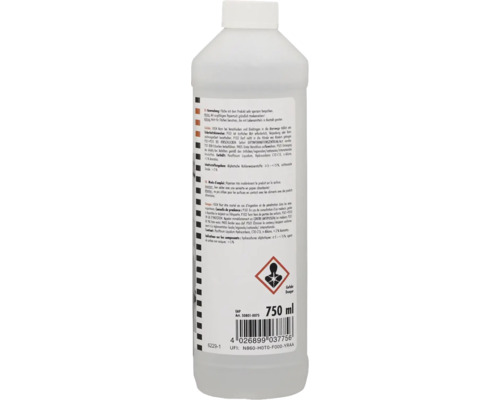 Nettoyant dans une bouteille de 750 millilitres