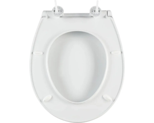 Abattant de WC en plastique, vue de dessus