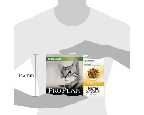 Purina Pro Plan Nutri Savour Stérilisé nourriture pour chat, 10 fois 85 grammes