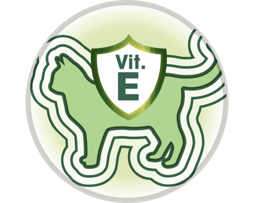 Symbole Vitamine E avec chat