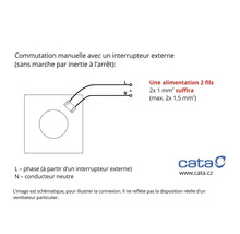 Schéma de câblage pour commutation manuelle avec interrupteur externe