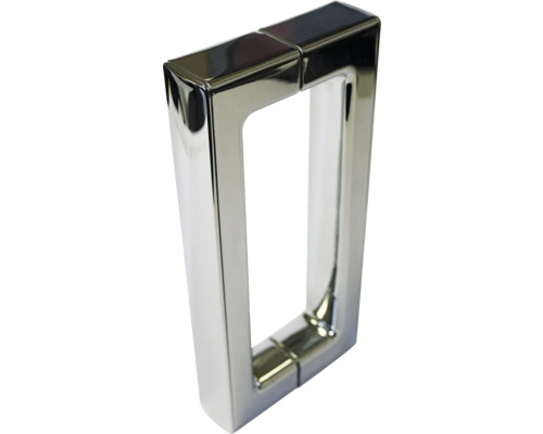 Poignée de porte rectangulaire en métal