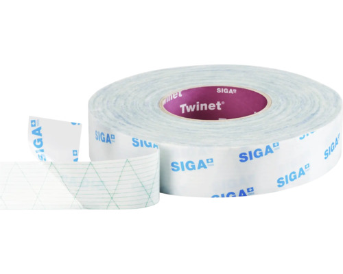 Rouleau de ruban adhésif SIGA Twine pour sceller les membranes.
