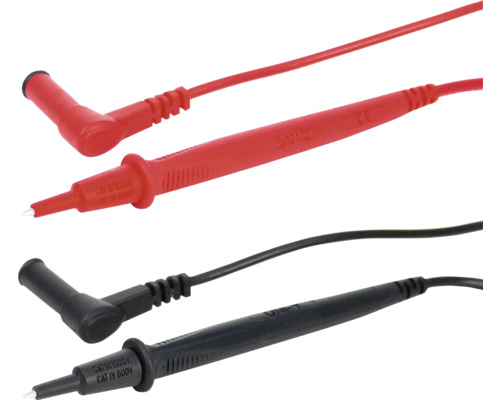 Cordons de mesure pour multimètre en noir et rouge