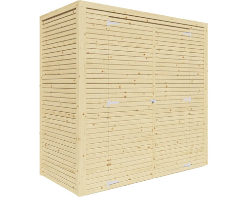 Abri de jardin en bois avec porte double pour outils de jardin et outils