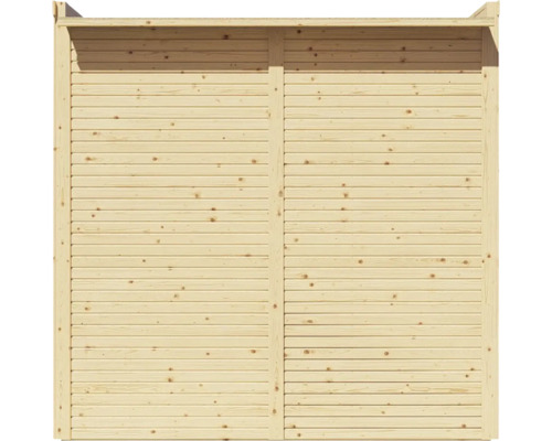 Panneau de clôture d''intimité en bois avec planches horizontales