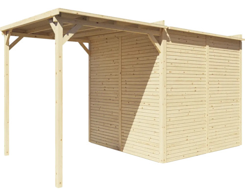 Pavillon en bois avec paroi en bois