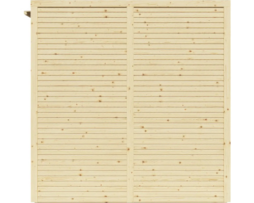 Mur en bois avec planches horizontales