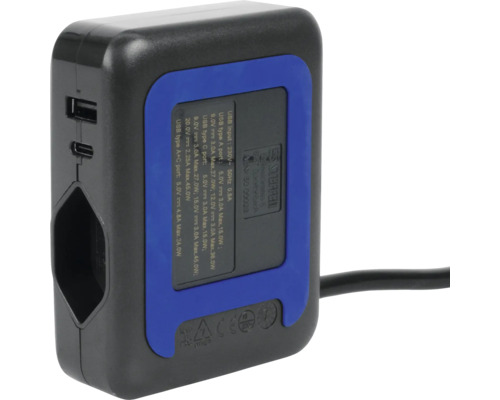 Chargeur Steffen avec ports USB-A et USB-C