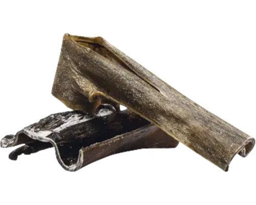 Deux lamelles de cuir chevelu de boeuf pour chiens