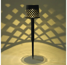 Gartenleuchte mit Erdspiess und Muster