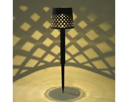 Gartenleuchte mit Erdspiess und Muster