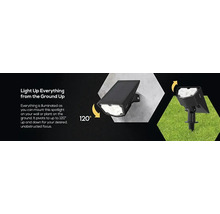 Solarleuchte zur Wandmontage oder für den Garten mit einem Schwenkbereich von bis zu 120 Grad