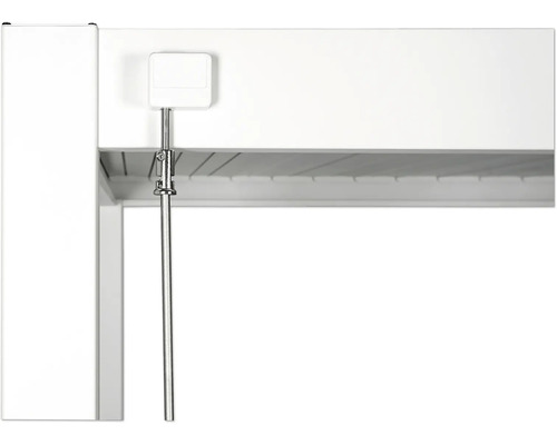 Vue détaillée d''un support de parasol avec mécanisme à manivelle